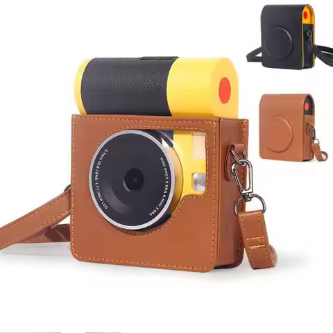 with Shoulder Strap Instant Camera Case PU Leather Anti Scratch Storage Bag Wear Resistant for Kodak