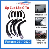 Bộ ốp cua lốp ô tô Fortuner 2017-2020 độ viền cua lốp bánh xe bảo vệ trang trí xe hơi