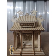 | Hongzhan Craftsmanship | {DIY Series} Temple Palace Model Model Temple God Table Decoration Banque