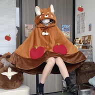 Little Raccoon Pajamas Blanket Cloak Coral Fleece Air Conditioning Blanket Little Bat Shawl Flannel 