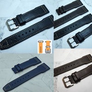 20/21/22mm 錶帶 IW 1/1型 配IW針扣 牛皮錶帶 (3色) 適合 : Rolex Panerai Omega IWC Tudor Seiko 錶帶 使用