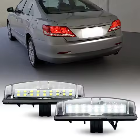 2Pcs For Toyota Camry Aurion Avensis Verso Echo Prius Mitsubishi Colt plus Grandis White LED Number 