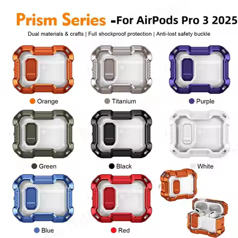 New For AirPod 3 Pro 3 Transparent Case 【One-click open】with Cleaner Kit Sturdy Armor Earphone Case 
