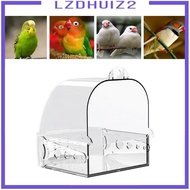 [Lzdhuiz2] Bird Bath Cage Accessories Bird Bathtub for Lovebirds Parrots Cockatiel