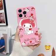 Pink Melody Casing For OPPO A16 A16S A54S A16K A16E A35 A15 A15S A9 A5 A31 2020 A12 A5S A7 A37 Neo9 A57 2016 A39 F1S F3 R17 R15 R11 R9 Plus R11S Phone Case Cute Cartoon Back Covers