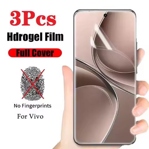 3Pcs Hydrogel Film For Vivo V50 V40 SE V30 Lite V30e S19 S18 S17 S16 Pro S20 S18e Full Cover Screen 