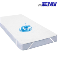 IEPAV Waterproof White Mattress Pad Cover Anti Mites Bed Sheet Waterproof Mattress Protector For Bed Elastic Belt Fix Mattress Topper QWOIV
