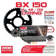 RK chain sprocket and rubber seal for Brixton BX 150