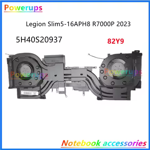 New Original Laptop CPU/GPU Cooler Heatsink&Fan For Lenovo Legion Slim5-16APH8 82Y9 R7000P Y7000P 20