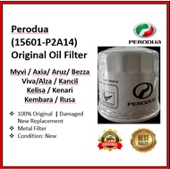 Perodua – Original Oil Filter (15601-P2A14) Myvi,Axia,Bezza,Aruz,Viva,Alza, Kancil,Kelisa,Kenari,Eng
