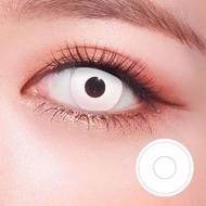 " ส่งจากไทย "   คอนแทคเลนส์สีขาว Cosplay  Crazy Lens White / เลนส์ตาผี สีขาว ไว้ใส่แต่งผีวัน Hallowe