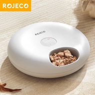 ROJECO 6 Meals Automatic Pet Feeder For Wet & Dry Food Smart Cat Food Dispenser Kibble Dispenser Acc