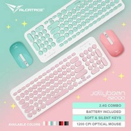 ALCATROZ JELLYBEAN A2000 WIRELESS KEYBOARD AND MOUSE COMBO SET JELLY BEAN KEYBOARD