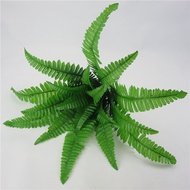 Daun Pakis Artificial Dinding Jumbo Premium Plastik Hiasan Dinding Pakis Aksesories Rumput Dinding T