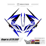 SUPRA STRIPING GTR 150 MOTIF 44 SUPRA VARIATION STRIPING/ GTR VARIATION MOTORCYCLE STICKER/ SUPRA ST