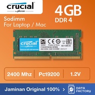 Ram Laptop Crucial Ddr4 4Gb Pc19200 2400Mhz Sodimm Ddr 4 / 2400 Memory Bestseller Ram
