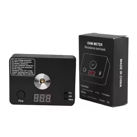 521 TAB Mini V3 Digital Coil Resistance Tester Ohm Meter Micro USB Interface With Screen Display Sui