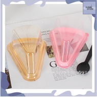 10pc Triangular Crepe Cake Box *CREPE CAKE BOX* 6-inch Mousse Slice Packaging Box, Thickened Baking