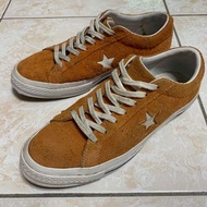 US 8.5] CONVERSE ONE STAR 橘色 星星 麂皮 帆布鞋 二手 1970 ALL STAR