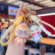 GANTUNGAN SG68 - CRYBABY Flocking Keychain with Strap Crybaby Furry Keychain Bag Keychain/ Keychain/