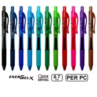 Pentel EnerGel-X Retractable Color Gel Ink Roller Pen - 0.7mm (BL107) EnerGelX EnerGel X Colour Pen 