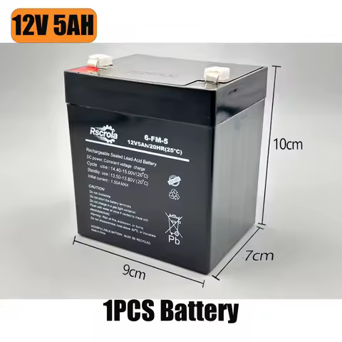 100% NEW Rscrola 12V5A Rechargeable Battery 6V/12V 5Ah 7Ah 8Ah 12Ah