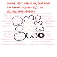 04671-31360-71 Toyota Forklift Hydraulic Pump Repair Kit 7FD/G35-50/13Z/14Z/15Z/1FZ