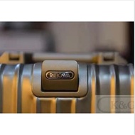 Luggage Sticker Cute Ins Waterproof Rimowa Label Metal Logo Luggage Tag Nameplate Accessories 日默瓦标 Rimowa金属logo标 行李箱贴A84