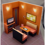 Papercraft Diorama Karaoke Building