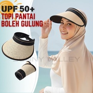 SUNNY VALLEY Women's Beach Hat Anti-UV Sun Hat Foldable Large Brim Cap Summer Beach Straw Hat Garden