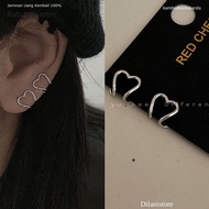 Balqis1124 Love Atlanta RI8-201 Unisex Alloy Silver Y2k Korean E-Girl Cool Non-Piercing Earrings