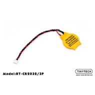 High Quality CR2032 3V 3pin Notebook Laptop CMOS Cell Button Battery