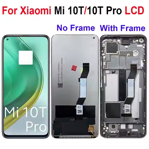 Screen For Xiaomi Mi 10T Pro 5G LCD Display with frame, Touch Sensor Digiziter Assembly Replacement 