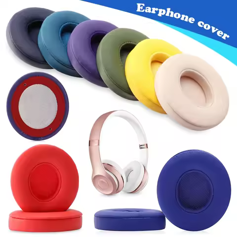 1 Pair Ultra-soft Foam Earpads Replacement Sponge Cushion Earbuds for Beats Solo 3 2 Wireless Blueto