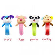 Happy Monkey Animal Hand rattle Toy / children's toy stick / rattle stick / baby hand toy