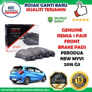 Perodua Myvi New G3 2018 - Now - 1 Pair Genuine Remsa  Front Set Brake Pads Brek Pad Hadapan Sepasan