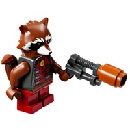 Original Lego Marvel Super Heroes - Rocket Raccoon - (Dark Red & Pearl Dark Gray Outfit) 76278 76286