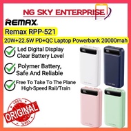 Remax RPP-521 20W+22.5W PD+QC Laptop Powerbank 20000mah Portable Charger Abs Solar Power Bank Fast C
