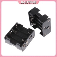 JIAUTING 8*AA 12V Battery Clip Slot Storage Holder Box Case With 9V Snap Connector JIAUTING