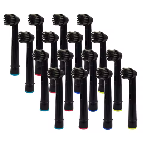 Black Bamboo Charcoal Brush Heads For Oral B Electric Toothbrush Advance Power/Pro Health/Triumph/3D