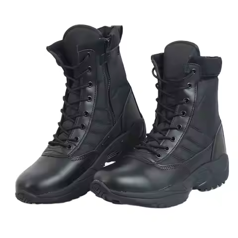 Genuine Leather Tactical Boots Men's Boots Desert Combat Boots Outdoor Hiking Boots Ankle Shoes Men 