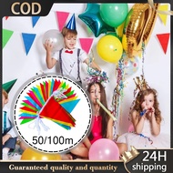 Colored Flag Bunting Banderitas Plastic 50/100m Banderitas Fiesta Flag