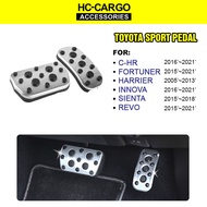 HC-CARGO Toyota Sport Pedal Aluminum Steel Gas Accelerator Brake Car Accessories (NO DRILLING)