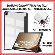 Samsung Tab A9 / A9 Plus With Pen Slot Back Transparent Cover Samsung Galaxy Tab A9 Plus Case Galaxy