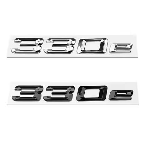 ABS Car Trunk Letters Logo Badge Emblem Sticker For BMW 316e 318e 320e 323e 325e 330e 335e 530e E46 