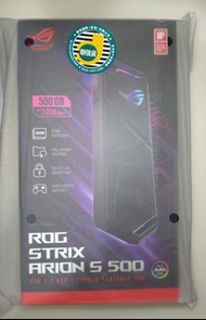 全新未開盒 華碩 Asus ROG Strix Arion S500 500GB Portable SSD PS5