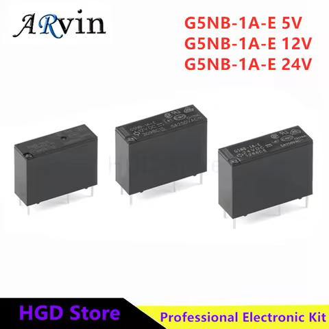 5Pcs Original G5NB-1A-E-5VDC G5NB-1A-E-12VDC G5NB-1A-E-24VDC G5NB-1A-E G5NB 1A E 5VDC 12VDC 24VDC 5A