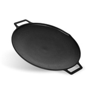 Sisaem Cast Iron Ih Griddle Pan 30cm / Camping Induction Bbq Grill Meat Griddle Pot Lid Grill