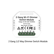 MOES DIY Mini WiFi Smart Light Dimmer Switch Module Smart Life Tuya Remote Control Work with Alexa H