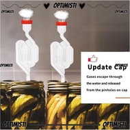 OPTIMISTI8E Plastic Brewing Airlock, Transparent Plastic Twin Bubble Airlocks,  Twin Bubble Grommet 